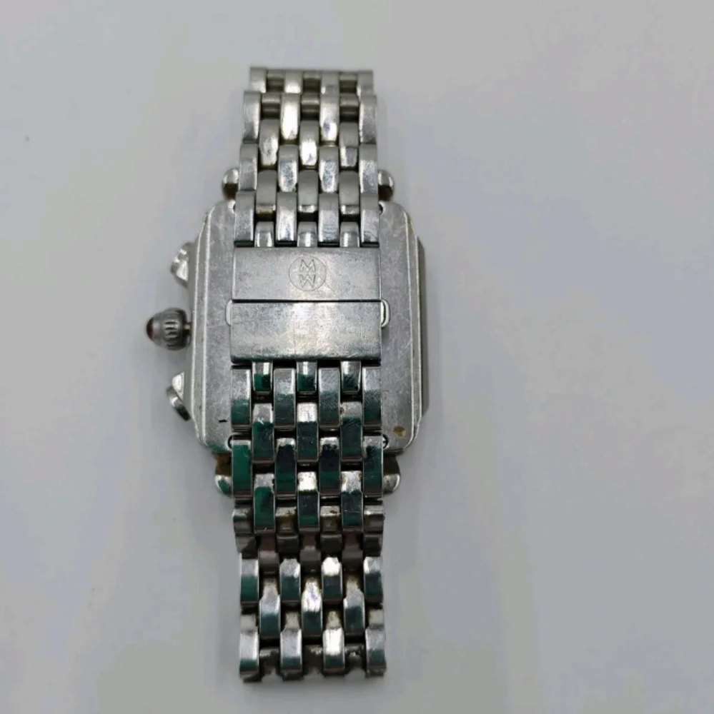 Women's Michele Deco watch B02006SS stainless steel Swiss diamond chronograph